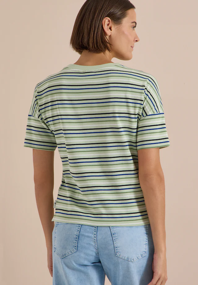 Cecil T-Shirt Ringelshirt, Baumwolle, Rundhalsausschnitt