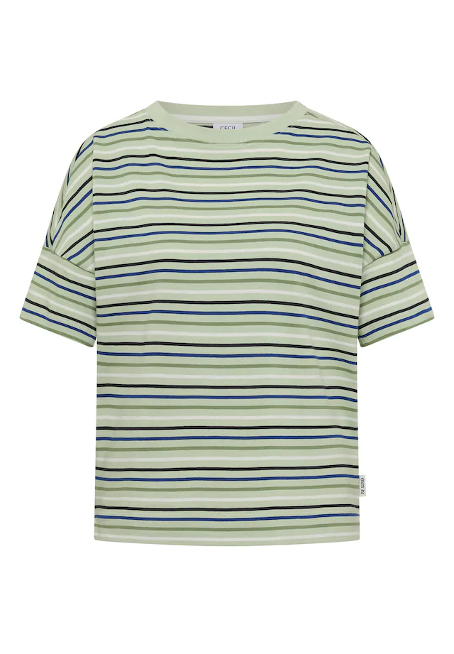 Cecil T-Shirt Ringelshirt, Baumwolle, Rundhalsausschnitt