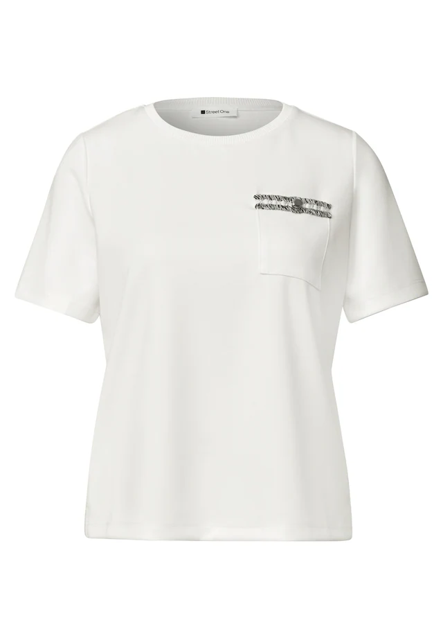 STREET ONE T-Shirt mit Rundhalsausschnitt