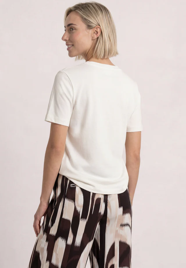 STREET ONE Kurzarmshirt Sommershirt miz Chestprint