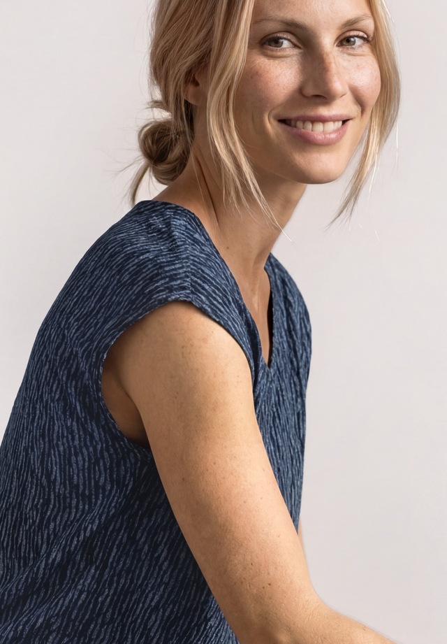 STREET ONE Shirttop Sommertop mit Allover-Print