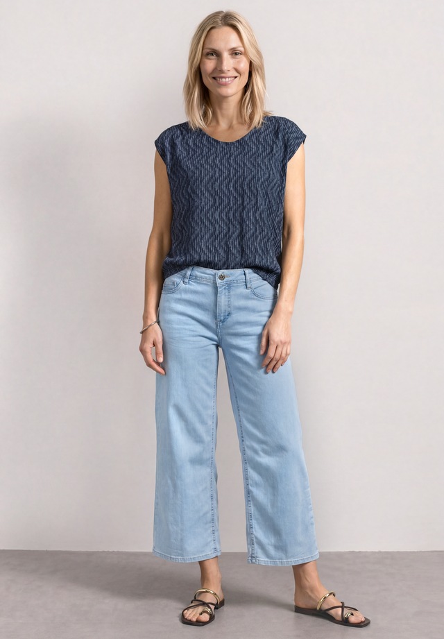 STREET ONE Shirttop Sommertop mit Allover-Print