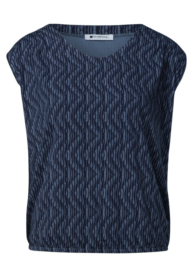 STREET ONE Shirttop Sommertop mit Allover-Print