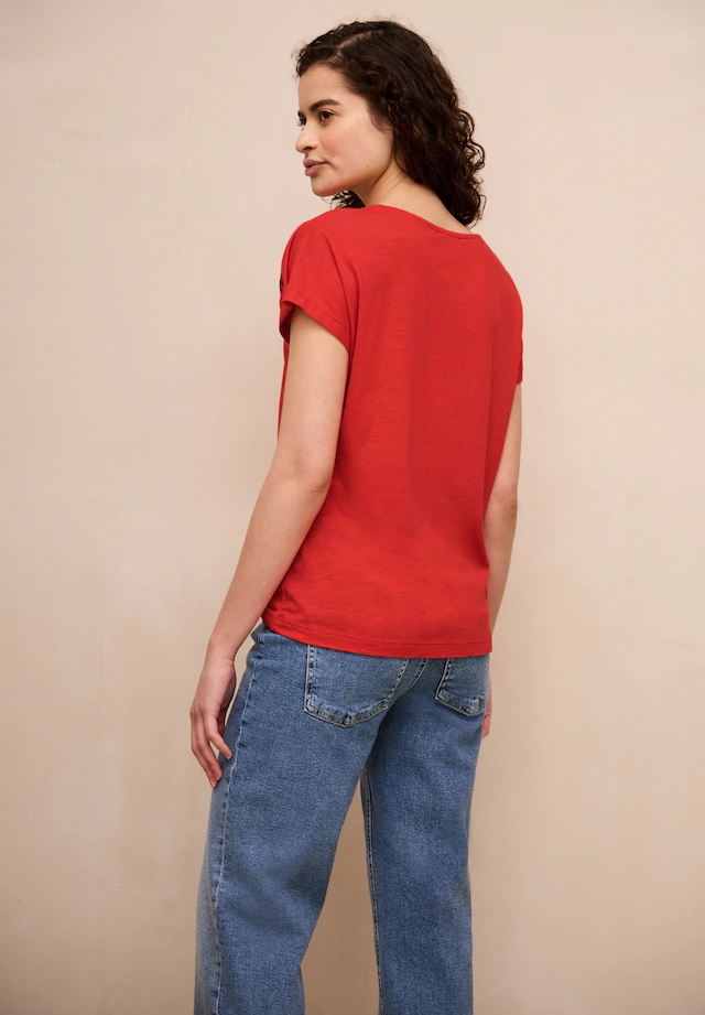 STREET ONE STUDIO T-Shirt mit U-Boot-Ausschnitt