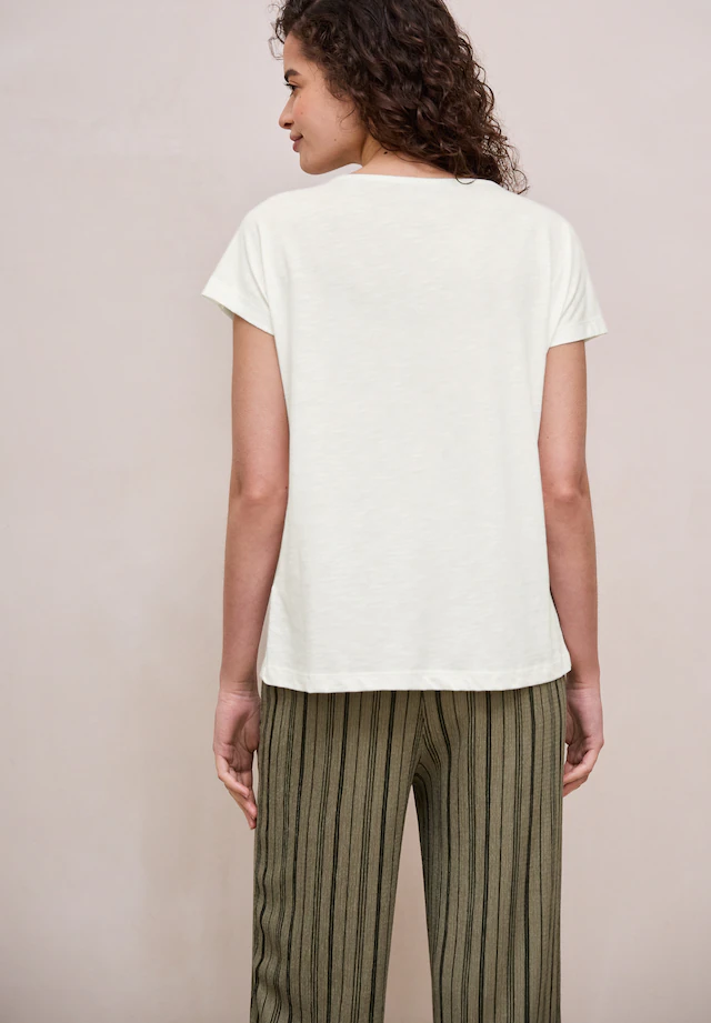 STREET ONE STUDIO T-Shirt mit U-Boot-Ausschnitt