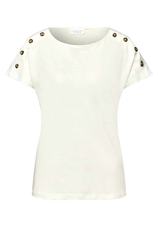 STREET ONE STUDIO T-Shirt mit U-Boot-Ausschnitt