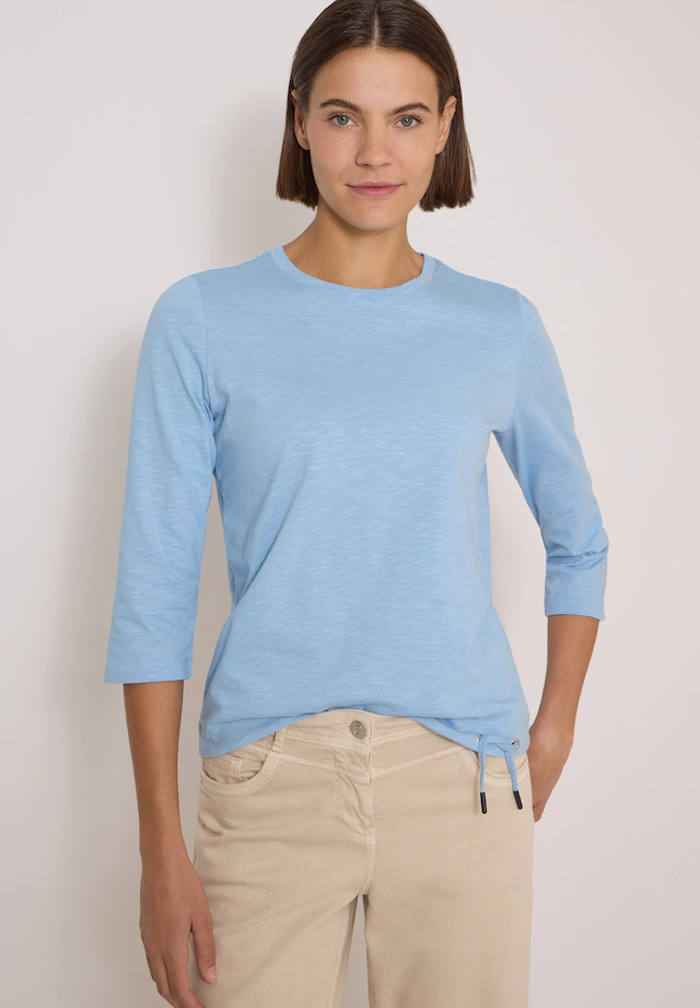 Cecil 3/4-Arm-Shirt Sommershirt mit Tunnelzug am Saum
