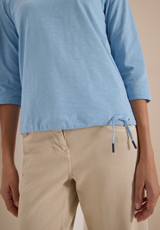 Cecil 3/4-Arm-Shirt Sommershirt mit Tunnelzug am Saum