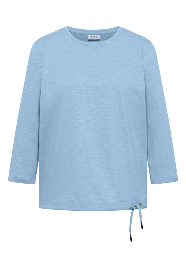 Cecil 3/4-Arm-Shirt Sommershirt mit Tunnelzug am Saum