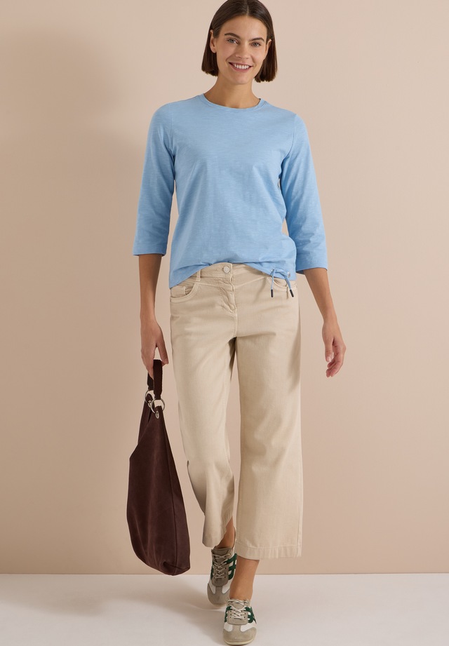 Cecil 3/4-Arm-Shirt Sommershirt mit Tunnelzug am Saum