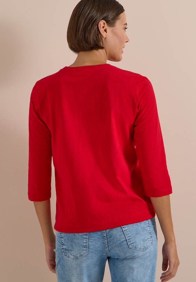 Cecil 3/4-Arm-Shirt Sommershirt mit Tunnelzug am Saum