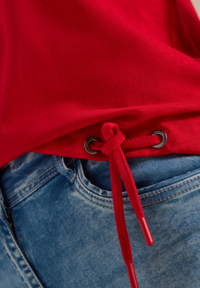 Cecil 3/4-Arm-Shirt Sommershirt mit Tunnelzug am Saum