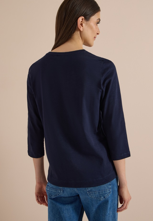 Cecil 3/4-Arm-Shirt Sommershirt mit Tunnelzug am Saum