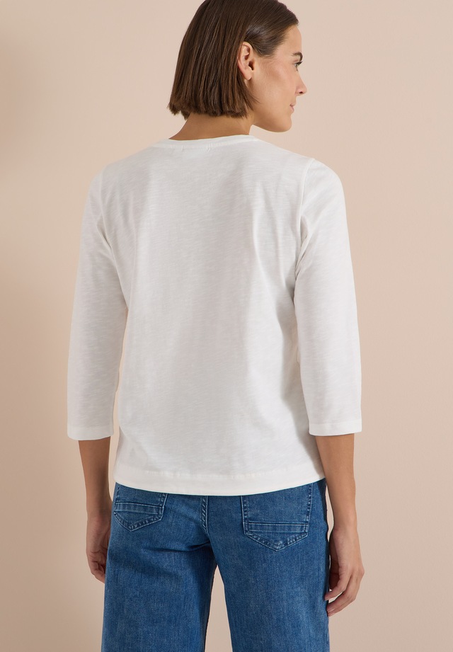 Cecil 3/4-Arm-Shirt Sommershirt mit Tunnelzug am Saum