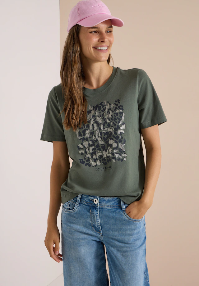 Cecil T-Shirt Dezenter Animal- Druck