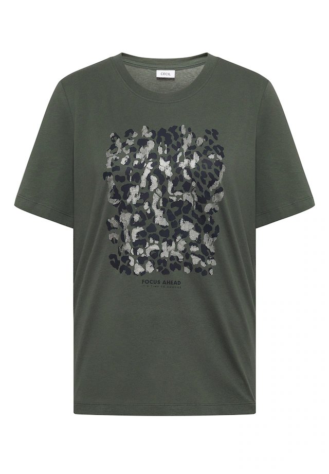 Cecil T-Shirt Dezenter Animal- Druck