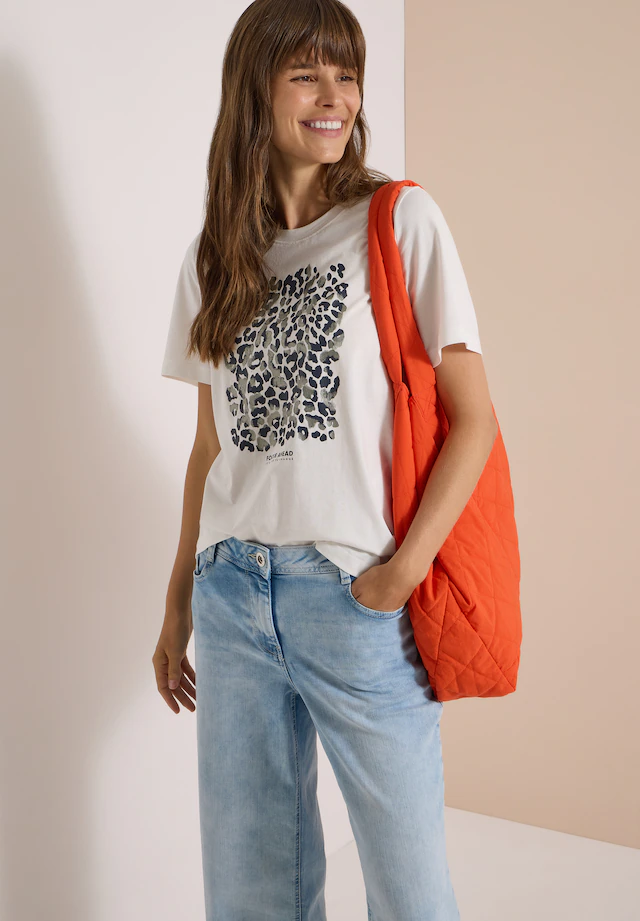Cecil T-Shirt Dezenter Animal- Druck