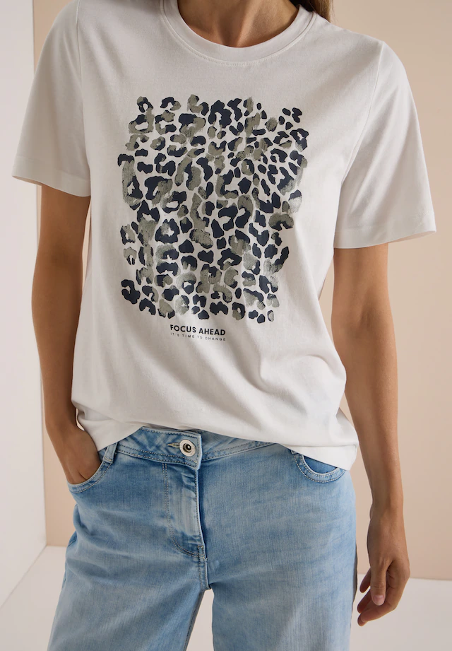 Cecil T-Shirt Dezenter Animal- Druck