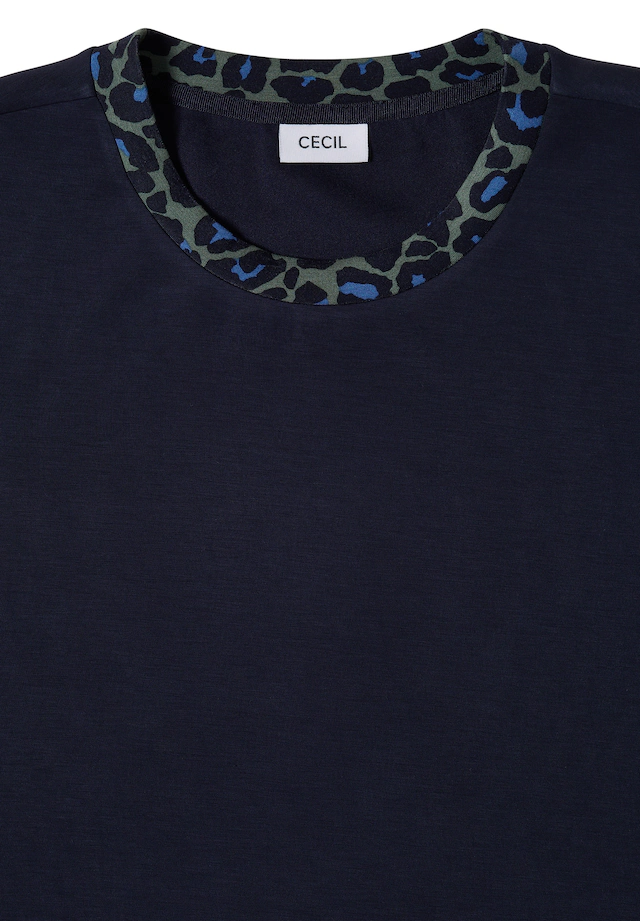 Cecil T-Shirt aus elastischem Materialmix