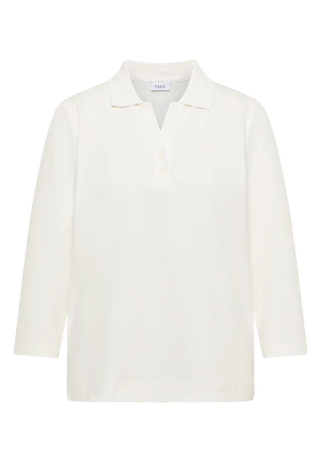 Cecil Poloshirt mit 3/4 Ärmeln