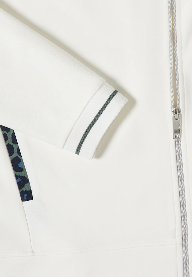 Cecil Sweatjacke mit Animal-Print Details, Stehkragen, Viskosemix