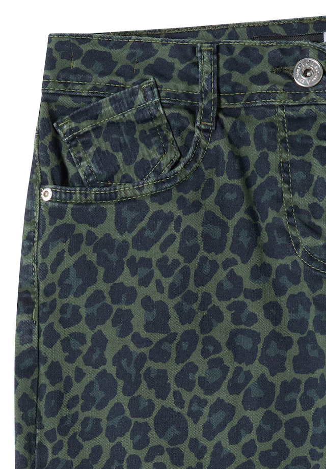 Cecil Loose-fit-Jeans mit Leo-Muster