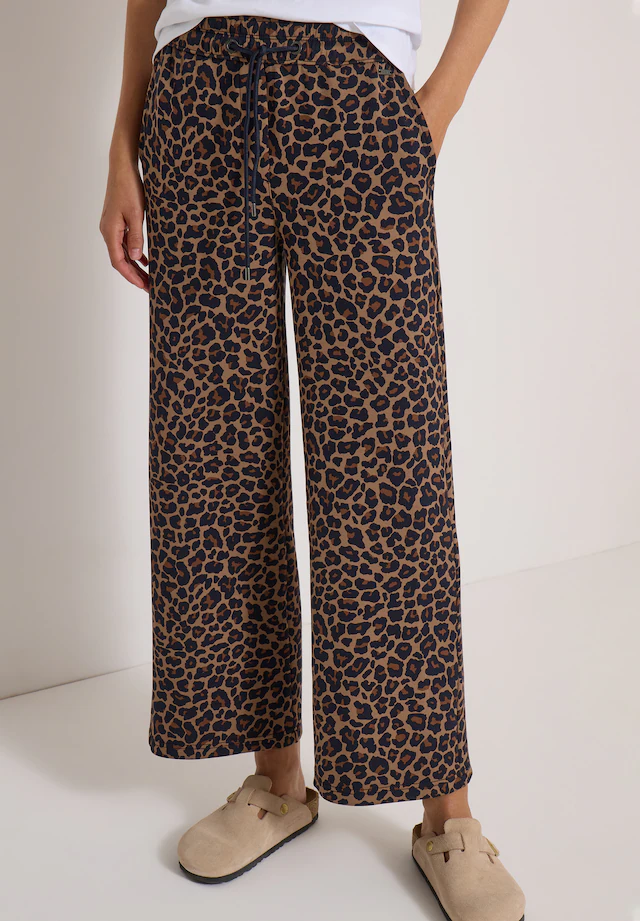 Cecil Stoffhose »Style Neele« Viskosemix in Silk-Touch-Qualität, Elastikbund, Animal Print