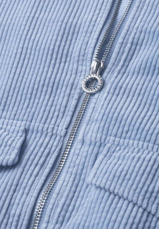 STREET ONE Cordjacke ohne Kapuze mit Tunnelzugsaum