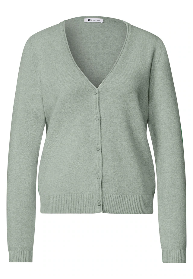 STREET ONE mit V-Neck und Knopfleiste