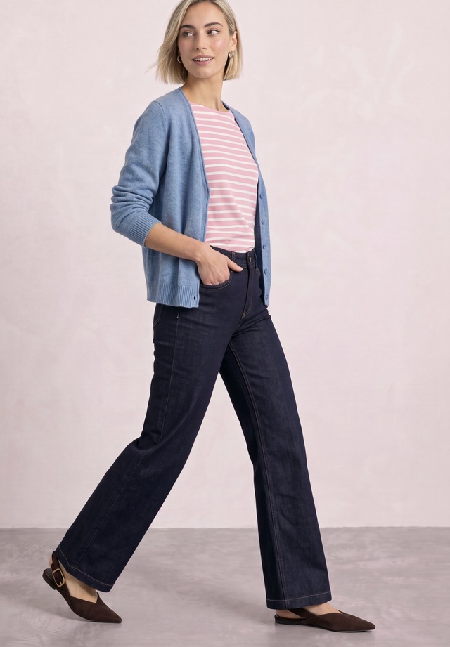 STREET ONE mit V-Neck und Knopfleiste