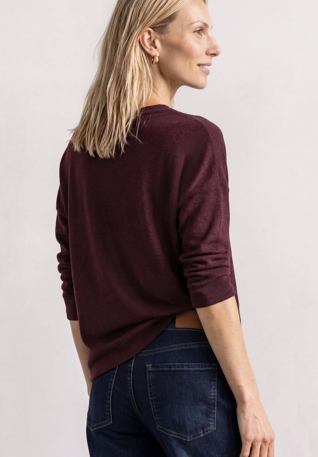 STREET ONE 3/4 Arm-Pullover 374-Arm-Shirt in Strick-Optik