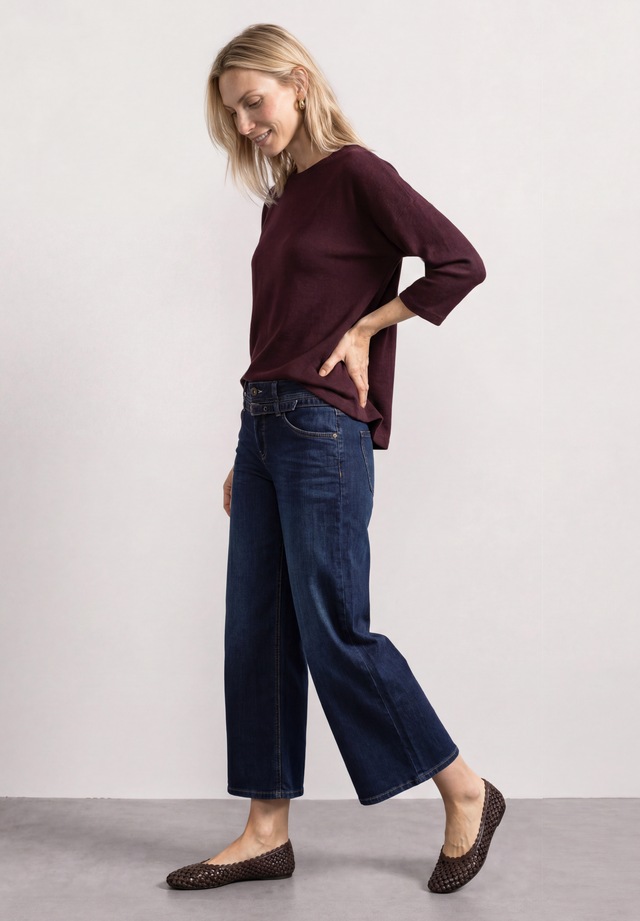 STREET ONE 3/4 Arm-Pullover 374-Arm-Shirt in Strick-Optik