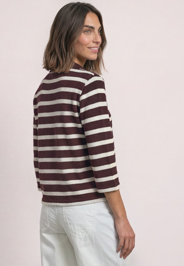 STREET ONE Poloshirt mit Streifenmuster
