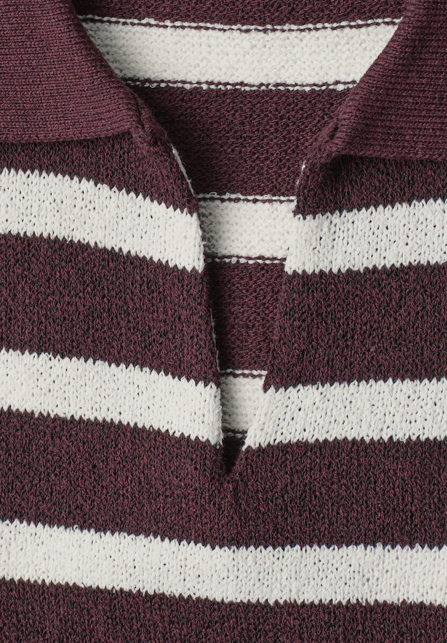STREET ONE Poloshirt mit Streifenmuster
