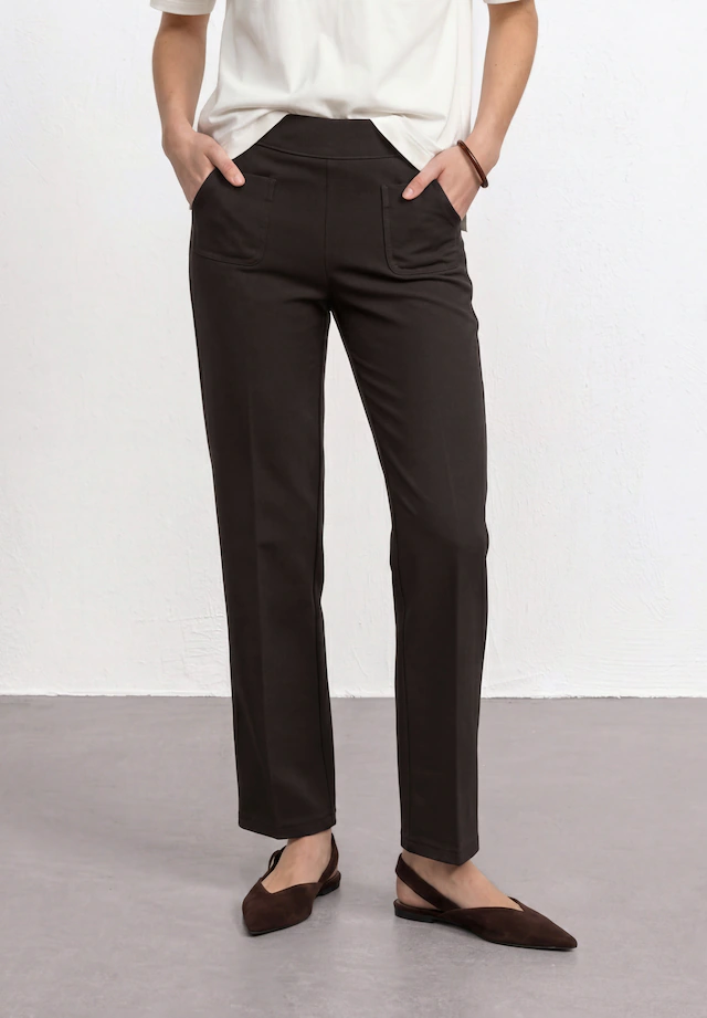 STREET ONE Jerseyhose »Style Amalia« mit Gummizug und Stretch / Viskose