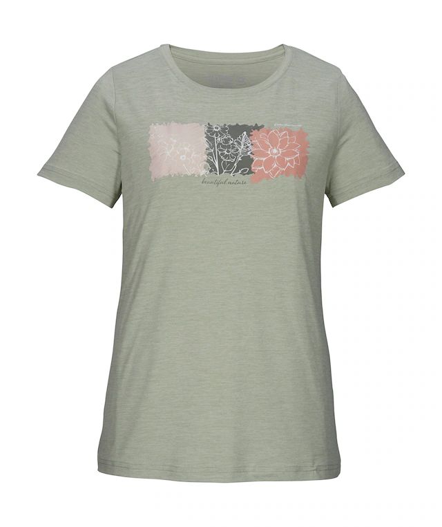 Killtec T-Shirt »KOS 18 WMN TSHRT« Leichtes, schnelltrocknendes Damen T-Shirt mit Stretch und Print