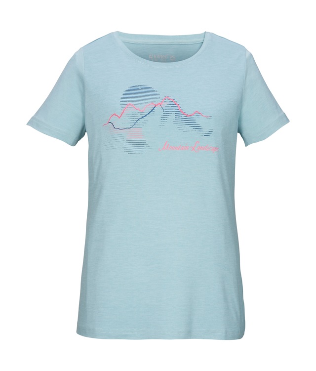 Killtec T-Shirt »KOS 18 WMN TSHRT« Leichtes, schnelltrocknendes Damen T-Shirt mit Stretch und Print