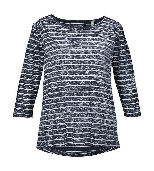 G.I.G.A. DX by killtec T-Shirt »GS 26 WMN TSHRT« Gestreiftes 3/4-Arm T-Shirt, 100% Baumwolle, Carbon Finish