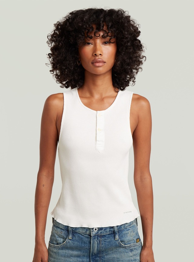 G-STAR T-Shirt »Slim Henley Tank T-Shirt«