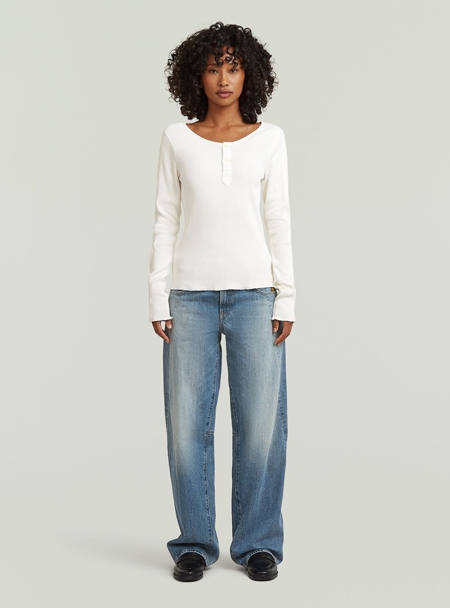 G-STAR T-Shirt »Slim Henley Long Sleeve T-Shirt«