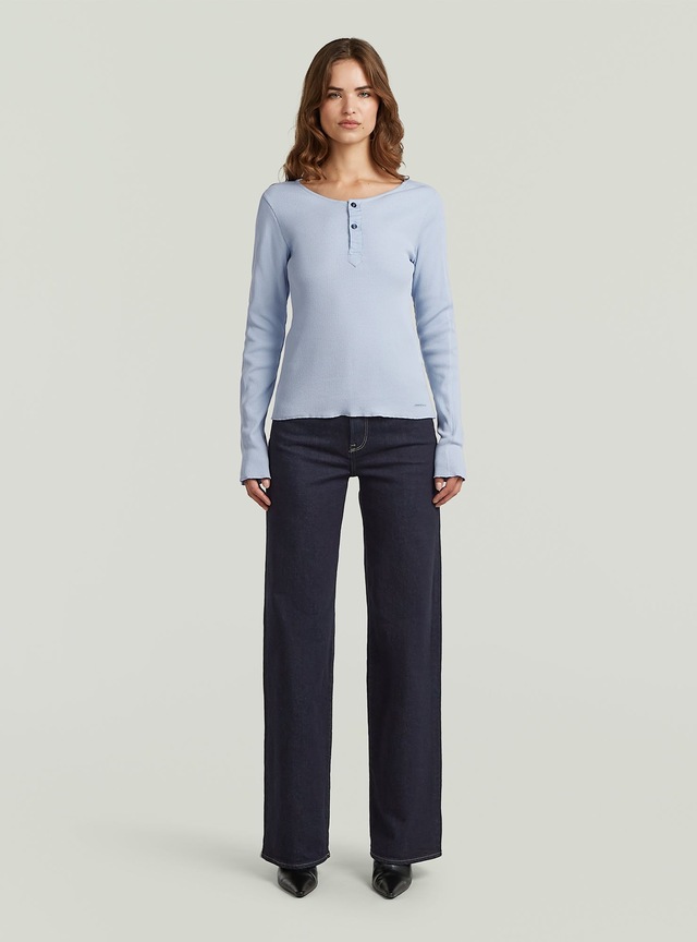 G-STAR T-Shirt »Slim Henley Long Sleeve T-Shirt«