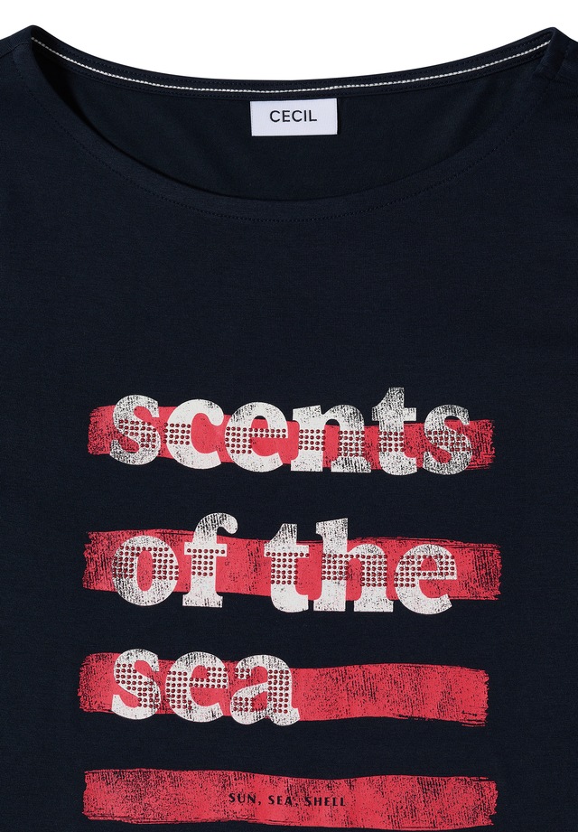 Cecil T-Shirt mit U-Boot-Ausschnitt