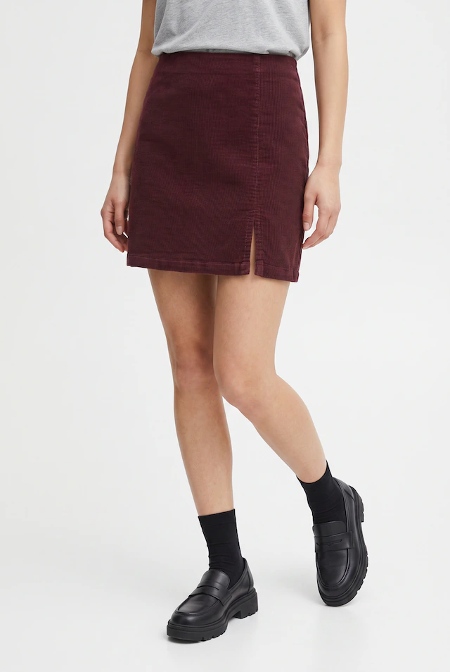 ONLY Cordrock »ONLFLORA HW CORD SHORT SLIT SKIRT PNT« Baumwollmischung