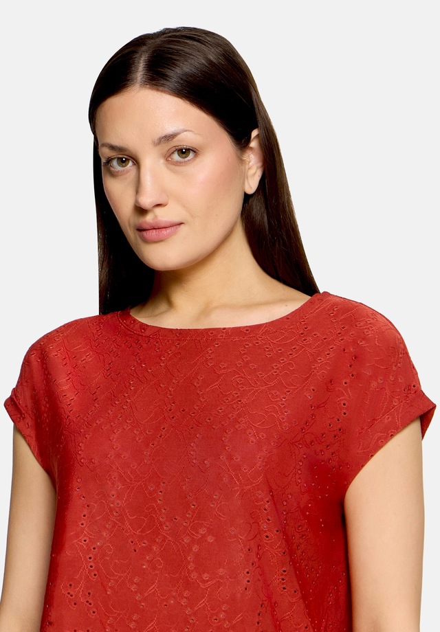Betty&Co Kurzarmshirt »Damen mit Struktur« 1