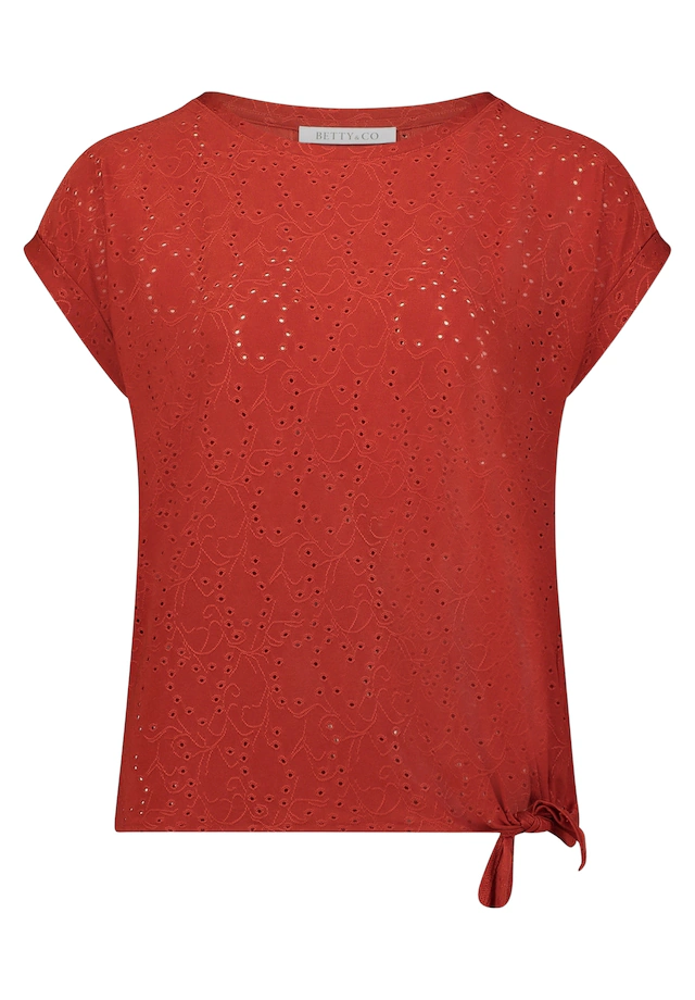 Betty&Co Kurzarmshirt »Damen mit Struktur« 1
