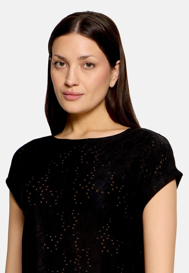 Betty&Co Kurzarmshirt »Damen mit Struktur« 1