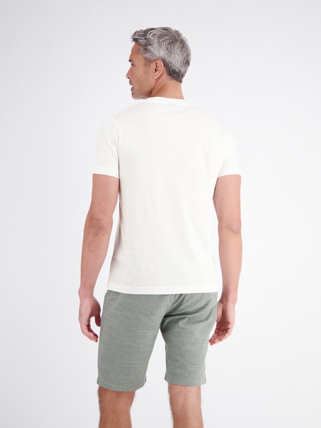 LERROS T-Shirt »T-Shirt aus 100 % Baumwolle mit Brustprint«