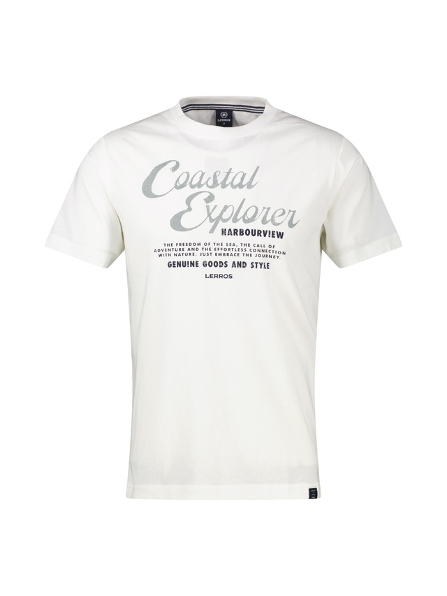 LERROS T-Shirt »T-Shirt aus 100 % Baumwolle mit Brustprint«