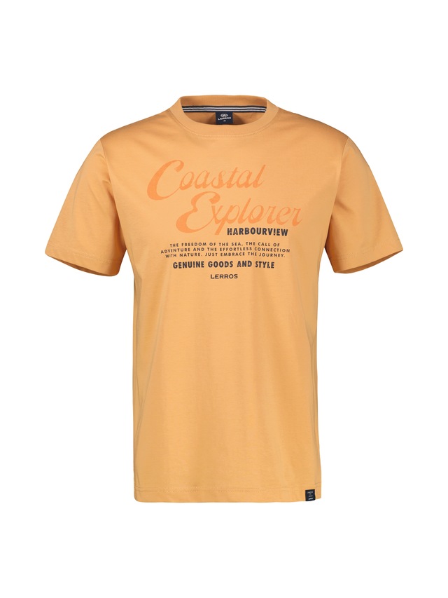 LERROS T-Shirt »T-Shirt aus 100 % Baumwolle mit Brustprint«