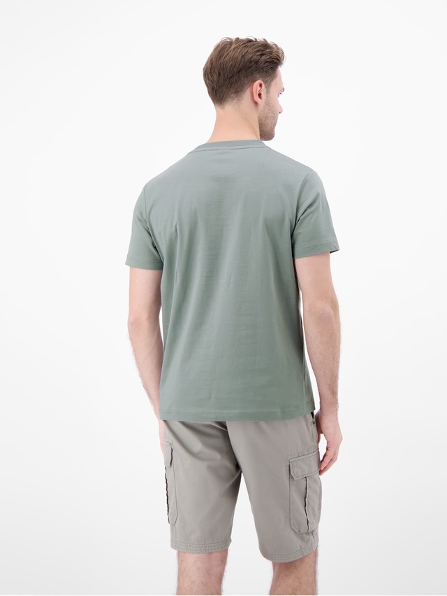 LERROS T-Shirt »T-Shirt aus 100 % Baumwolle mit Brustprint«